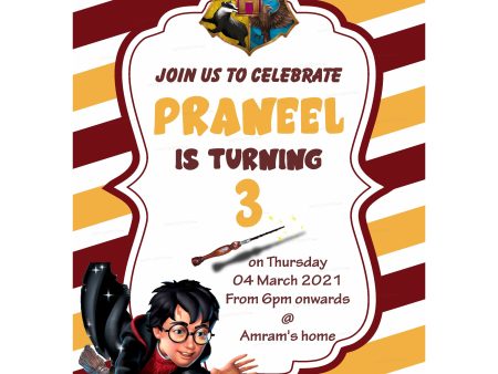 Harry Potter Theme Invite Sale