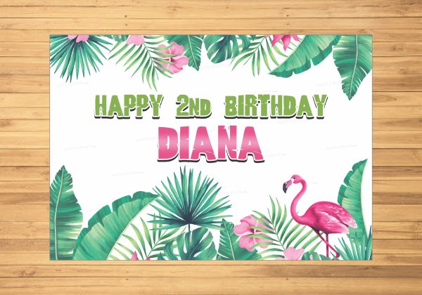 Flamingo Theme Backdrop Sale