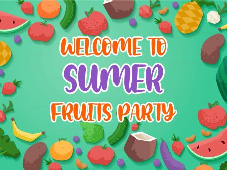 Fruits Theme Customized Welcome Board Cheap