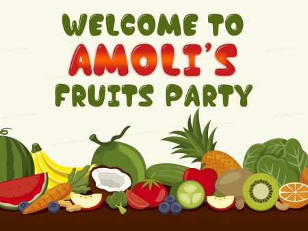 Fruits Theme Personalized Welcome Board For Discount