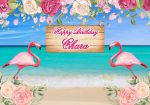 Flamingo Theme Customized Backdrop Hot on Sale