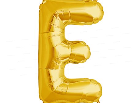 Alphabet E Premium Gold Foil Balloons Online Sale