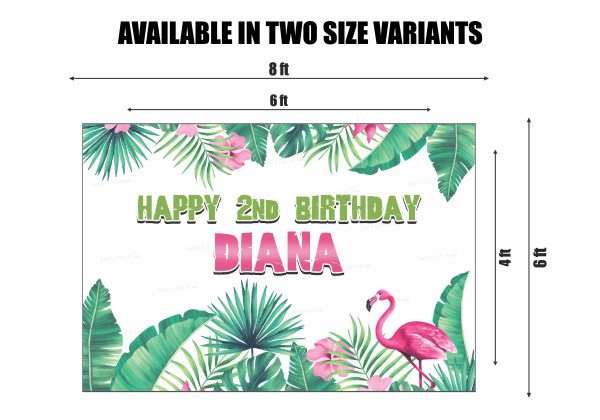 Flamingo Theme Backdrop Sale