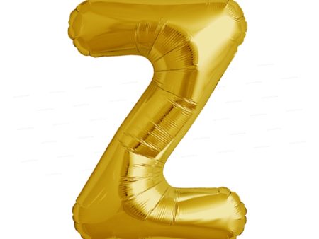 Alphabet Z Premium Gold Foil Balloon For Sale