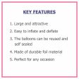 Number 6 Premium Silver Foil Balloon Cheap