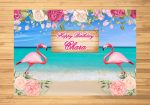 Flamingo Theme Customized Backdrop Hot on Sale