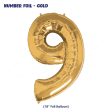 Number 9 Premium Gold Foil Balloon on Sale