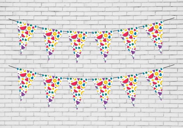 Fruits Theme Flag Classic Bunting For Cheap