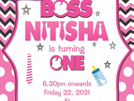 Girl Boss Baby Theme Invite Online now