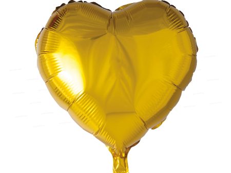 Heart Shape Premium Gold Foil Balloon For Cheap