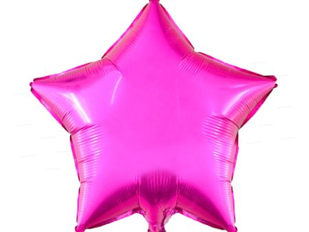 Star Shape Premium Pink Foil Balloon For Discount