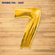 Number 7 Premium Gold Foil Balloon on Sale