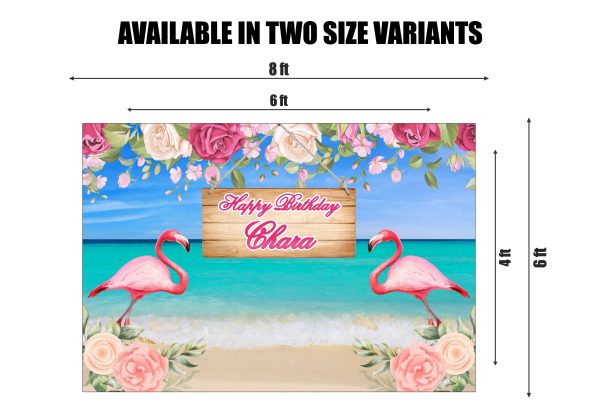 Flamingo Theme Customized Backdrop Hot on Sale