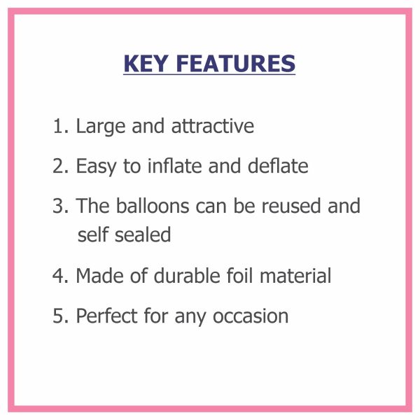 Number 5 Premium Silver Foil Balloon For Discount