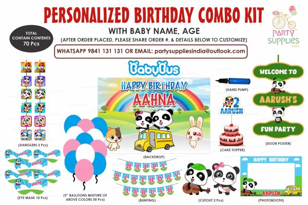 Baby Bus Theme Exclusive Kit Discount