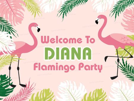 Flamingo Theme Customized Welcome Board Supply