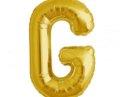 Alphabet G Premium Gold Foil Balloons For Sale