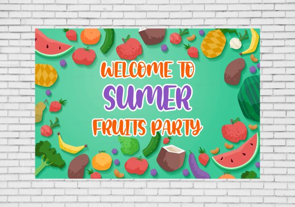 Fruits Theme Customized Welcome Board Cheap