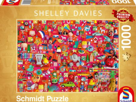 Puzzle - Schmidt Spiele - Shelley Davies: Vintage Toys (1000 pieces) Online Sale