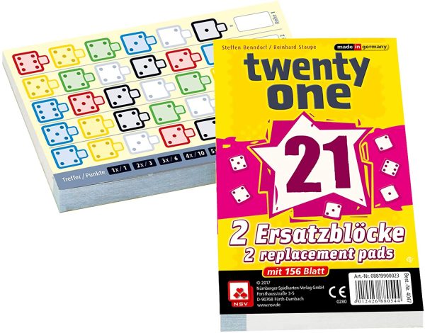 Twenty One - Score Pad (German Import) Cheap