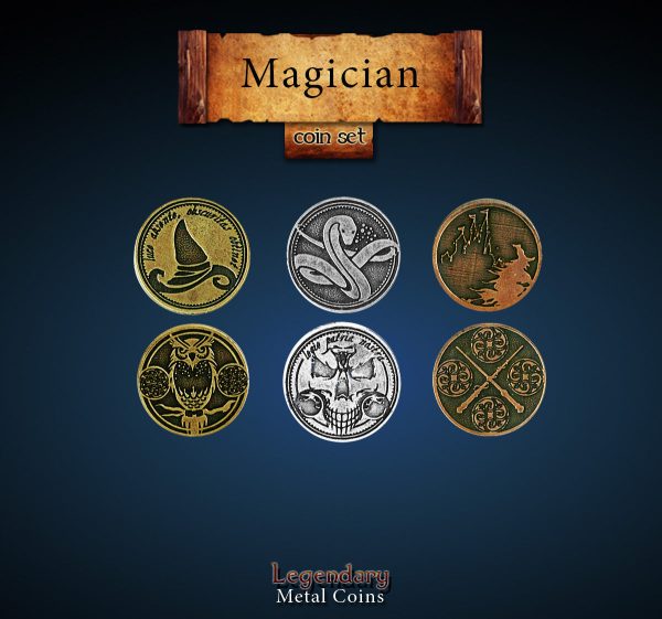 Legendary Metal Coins: Season 5 - Magician Coin Set (24 pcs) Cheap